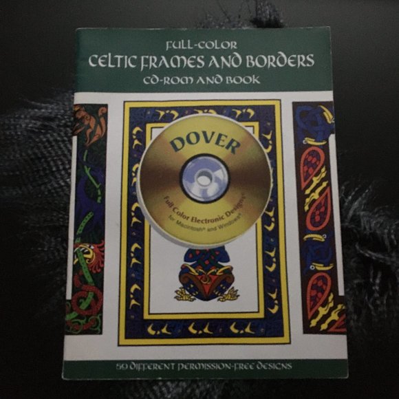 Full-Color Celtic Frames and Borders CD-ROM and Book - Picture 3 of 8